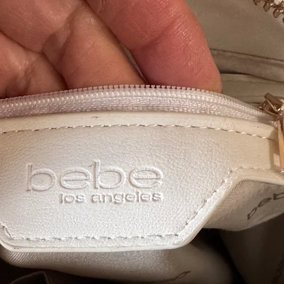 Bebe Cream Shoulder Bag with Gold Details - Picture 9 of 13